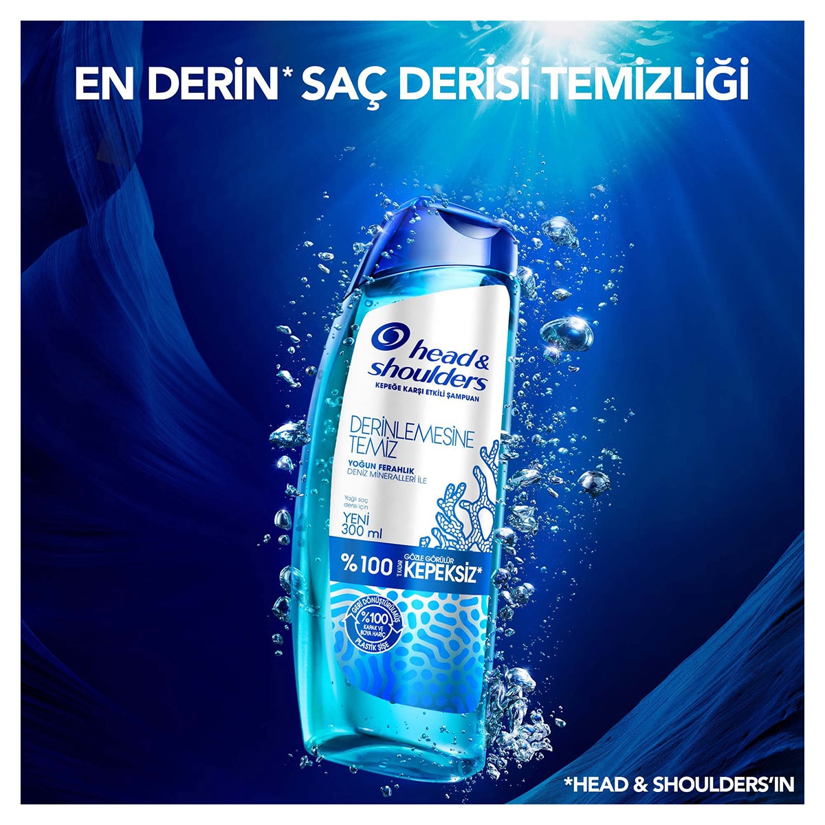HEAD&SHOULDERS HEAD&SHOULDERS Head&Shoulders Derinlemesine Temiz Yoğun Ferahlık Deniz Mineralleri 300 ml 1 of 9