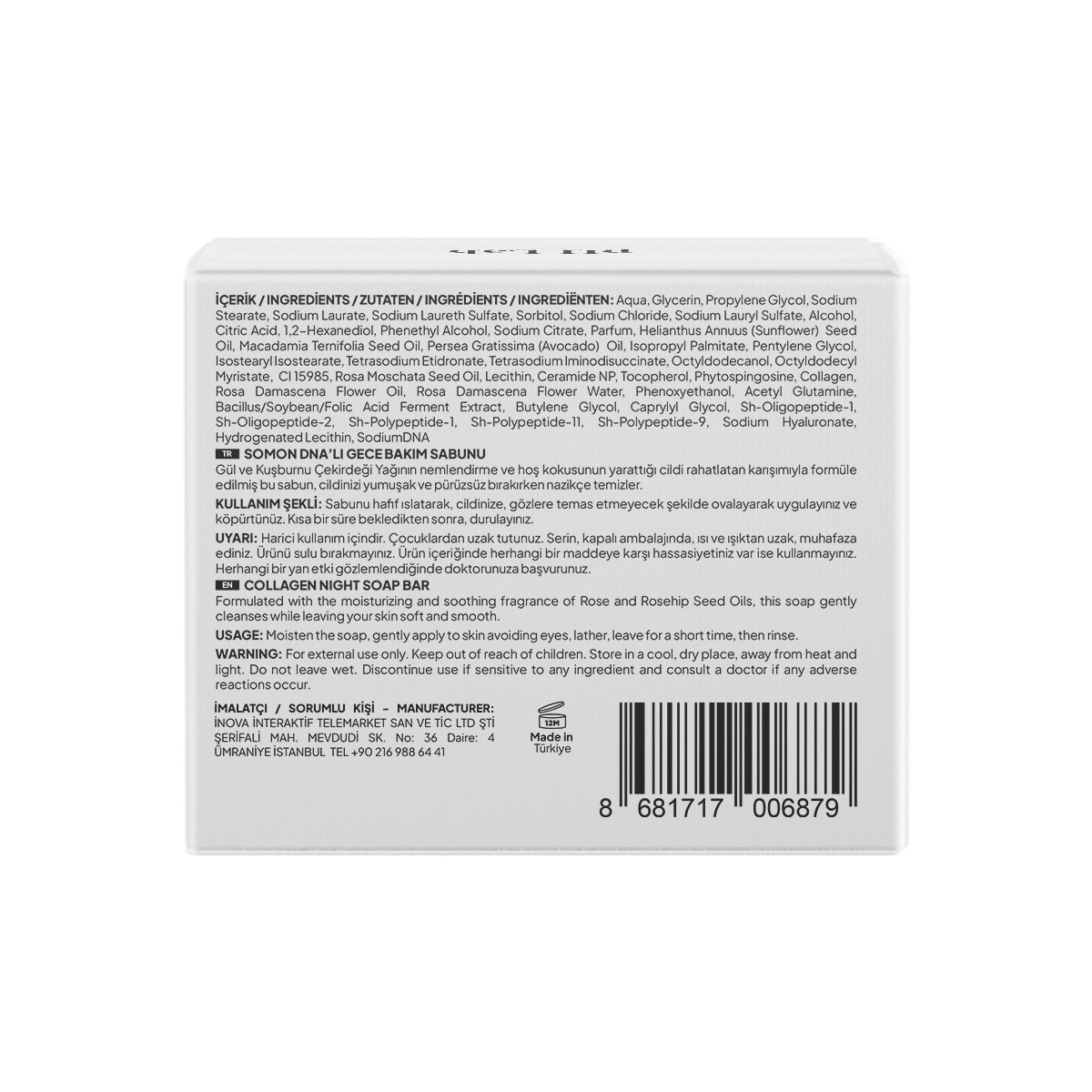  PH LAB PH LAB Ph Lab Collagen Night Temizleme Bar 50 ml  1 of 7 