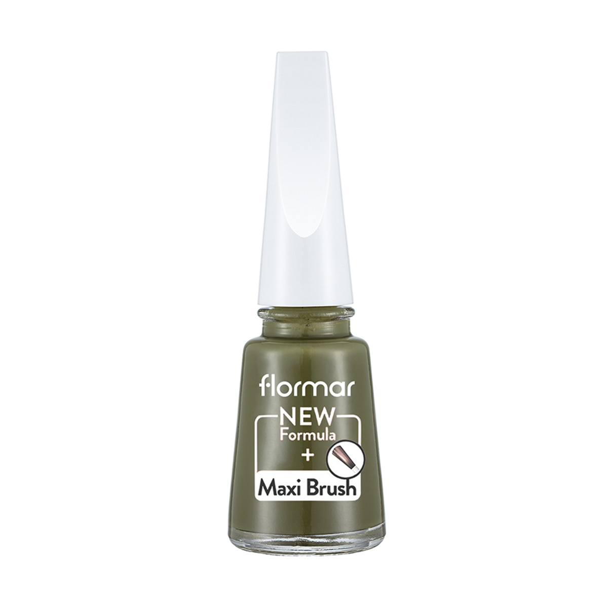 FLORMAR FLORMAR Flormar Nail Enamel Yoğun Pigmentli Parlak Oje No: 454 Army Glam 1 of 3