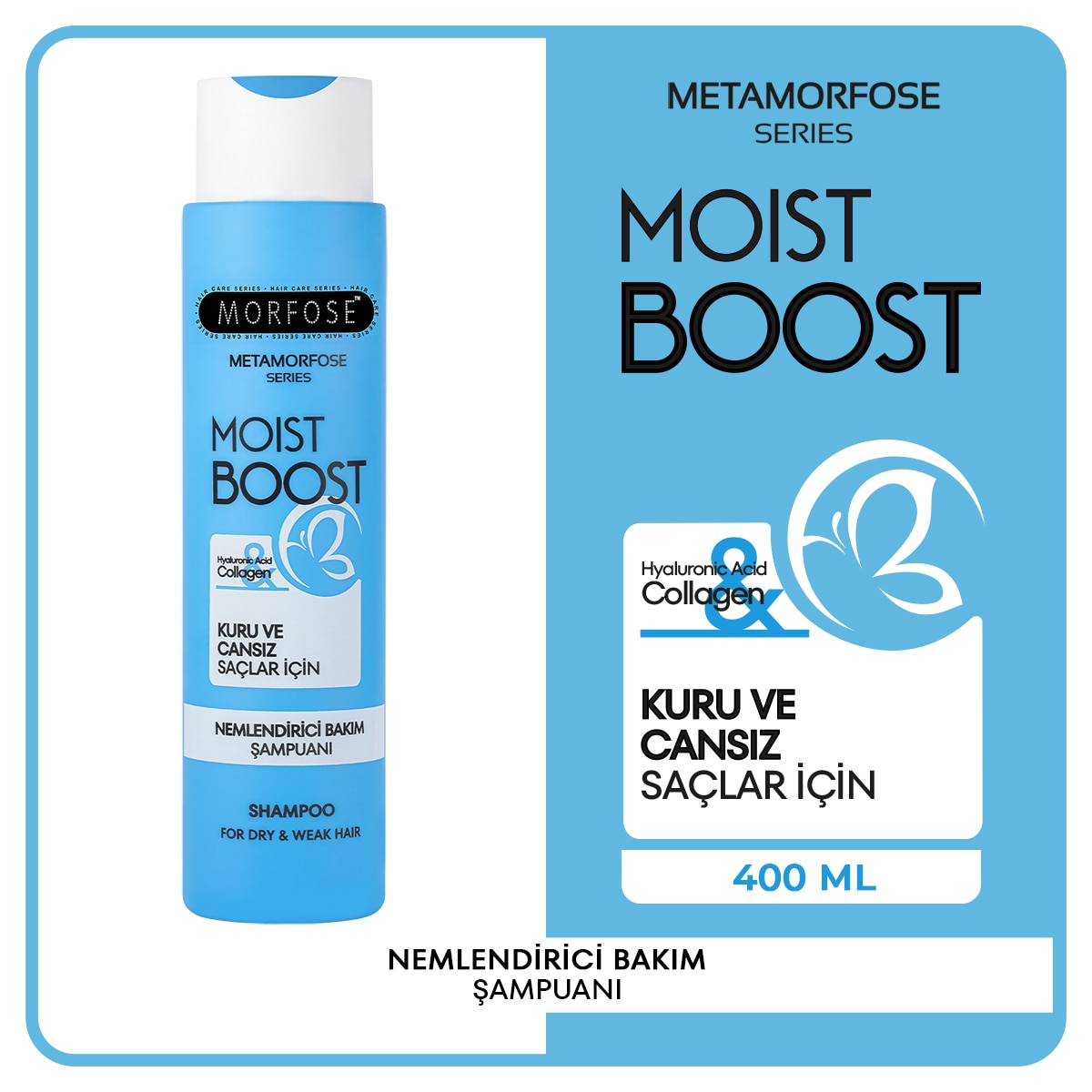 MORFOSE MORFOSE Morfose Metamorfose Nemlendirici Bakım Şampuanı 400 ml 1 of 7