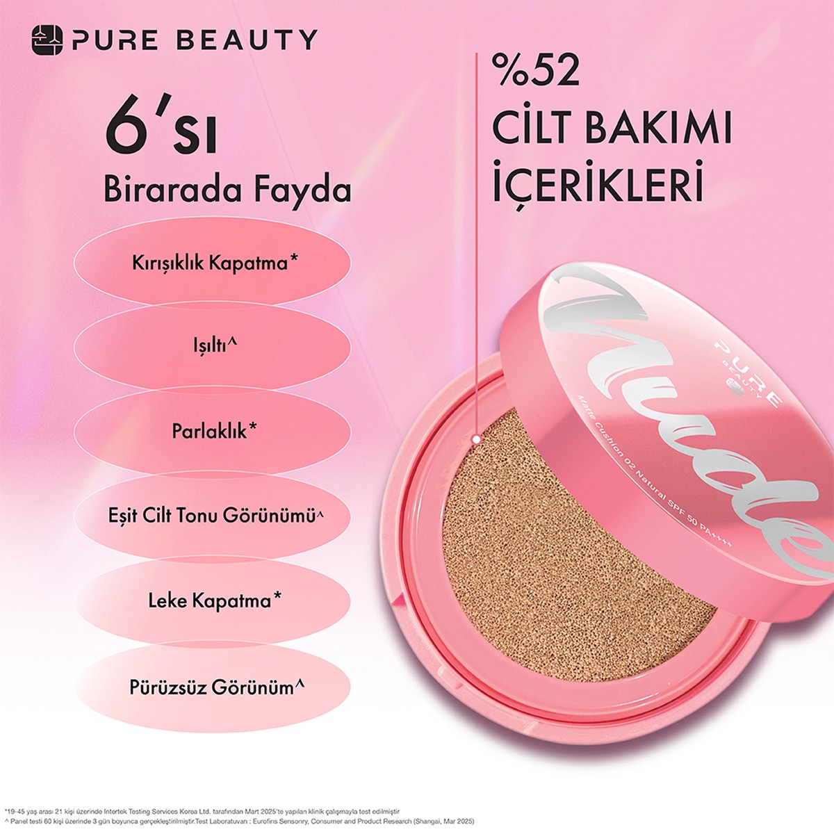 PURE BEAUTY PURE BEAUTY Pure Beauty Cushion Krem Natural Refill 12 g 1 of 4