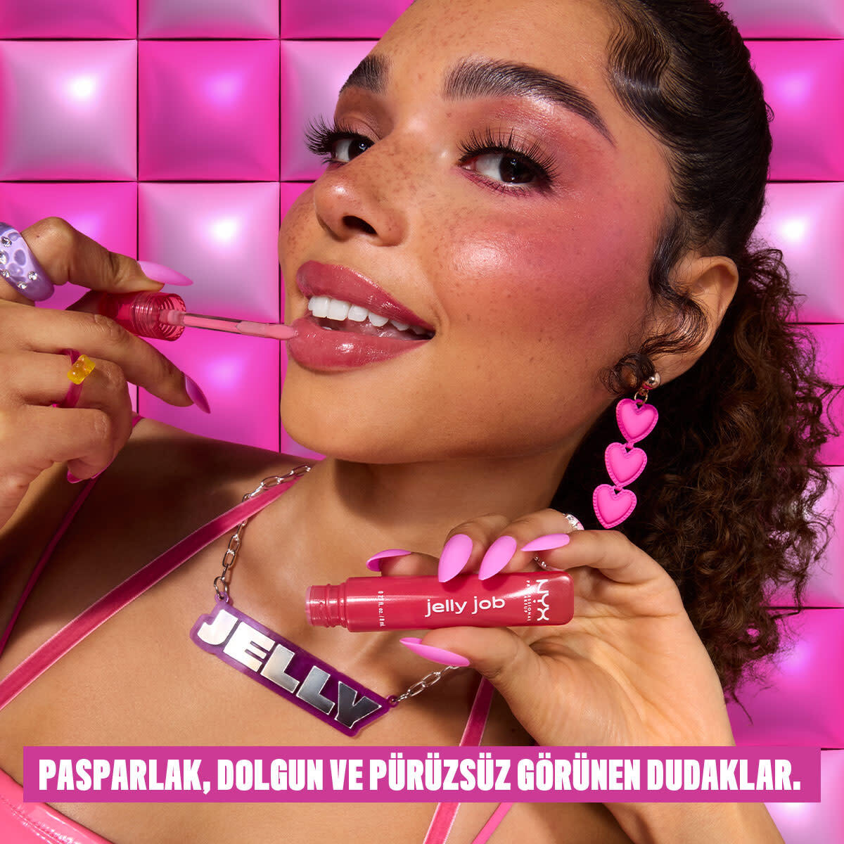  NYX NYX Nyx Professional Makeup Jelly Job Dudak Parlatıcısı Toast N Jelly  1 of 9 