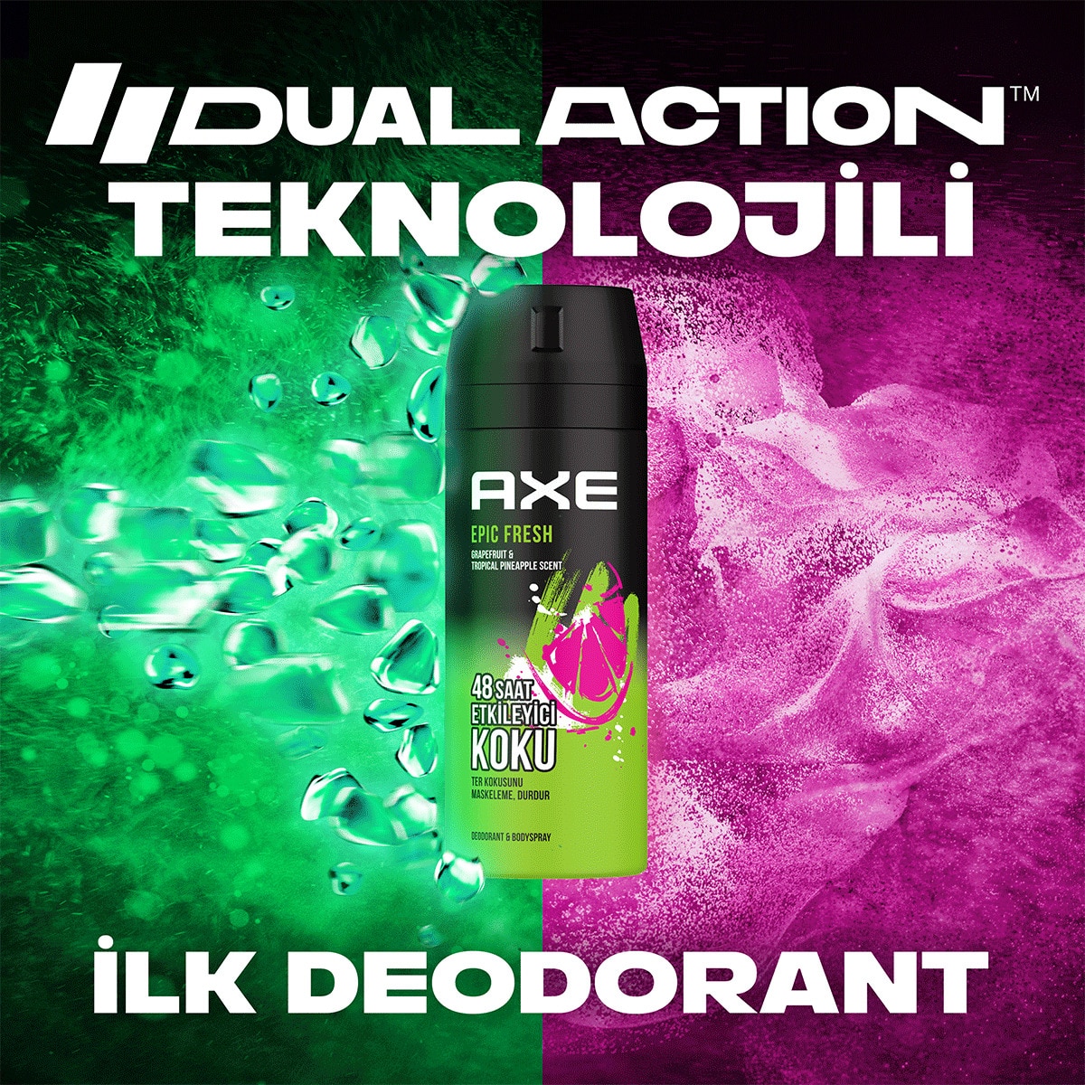 AXE Axe Erkek Deodorant & Bodyspray Epic Fresh 48 Saat Etkileyici