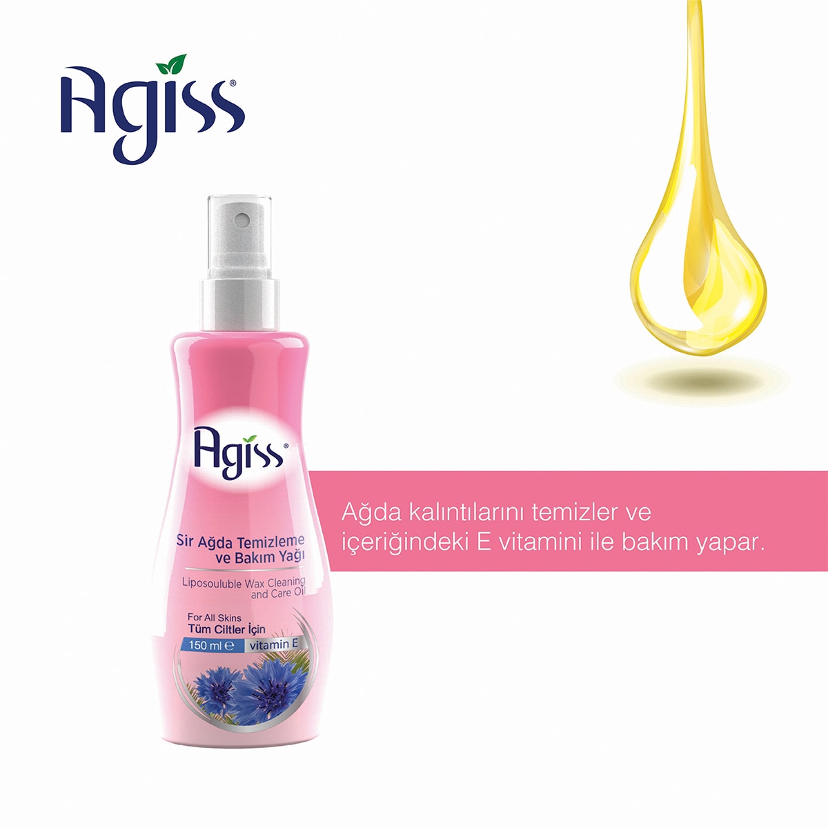  AGISS AGISS Agiss Ağda Temizleme ve Masaj Yağı 150 ml  1 of 2 