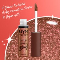 NYX Professional Makeup Butter Gloss Bling Işıltılı Dudak Parlatıcısı 08 Bling Hustla