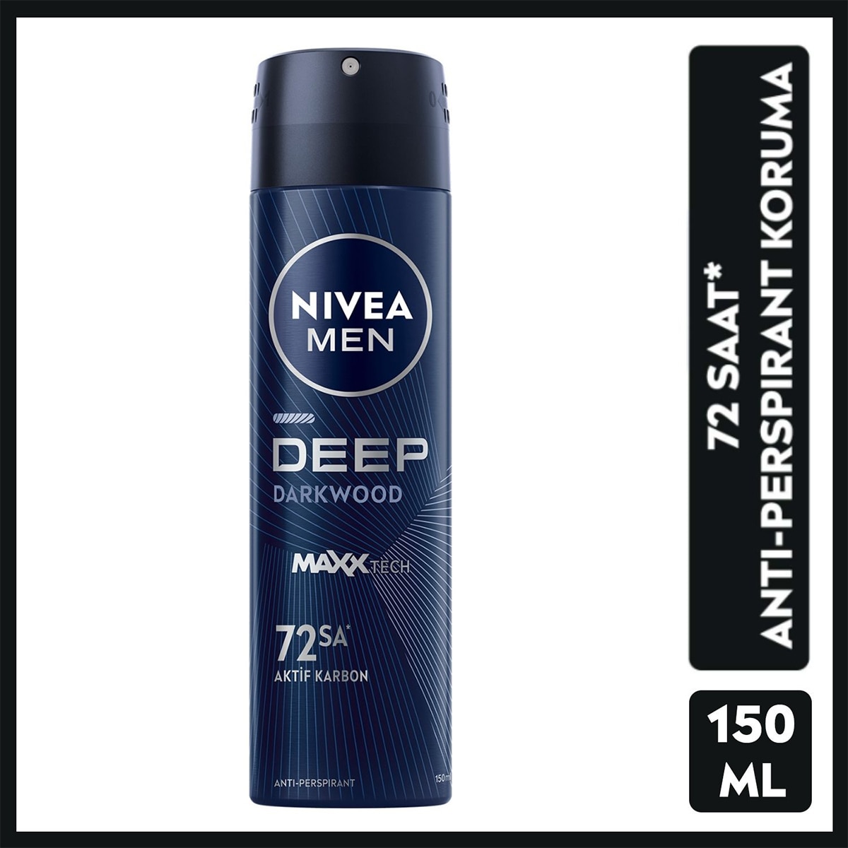 NIVEA DEO NIVEA DEO Nivea Men Erkek Sprey Deodorant Deep Darkwood 150 ml 1 of 7