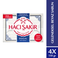  undefined HACI ŞAKİR Hacı Şakir Doğal Kalıp Sabun 4 Adet 150 gr  1 of 1 