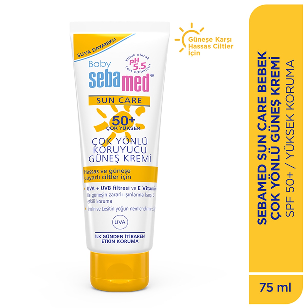  SEBAMED SEBAMED SUN Sebamed Baby Sun Bebek Güneş Kremi Spf50+ 75 ml  Sebamed Baby Sun Bebek Güneş Kremi Spf50+ 75 ml