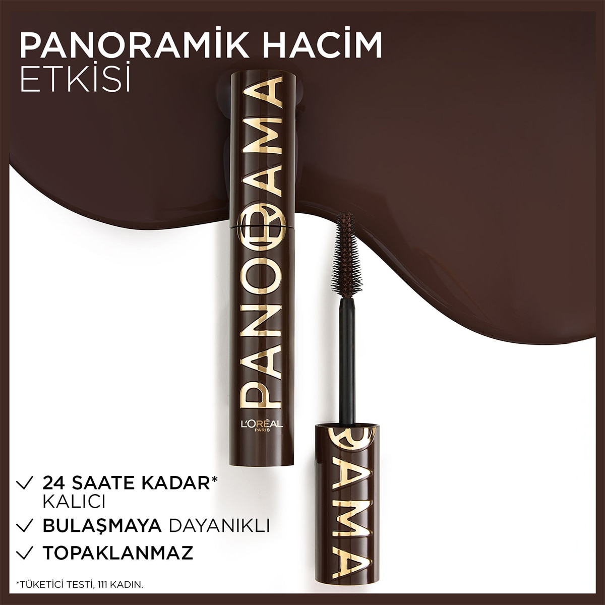 LOREAL PARIS LOREAL PARIS L'Oreal Paris Panorama Chromatic Maskara Brun Leather 1 of 7