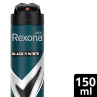 REXONA REXONA Rexona Men Erkek Sprey Deodorant Invisible Black & White 72 Saat Kesintisiz Üstün Koruma 150 ml