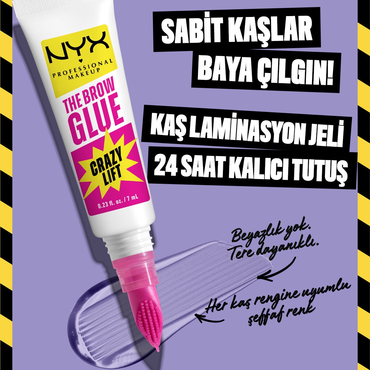 NYX NYX Nyx Professional Makeup The Super Brow Glue Sabitleyici Kaş Jeli O1 1 of 6