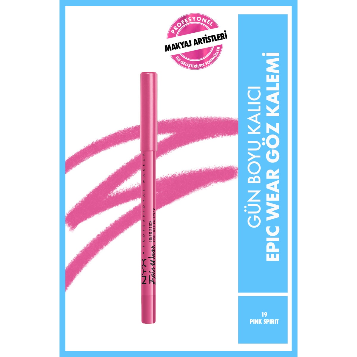  NYX NYX L'Oreal Paris Makyaj Alışverişine NYX Epic Wear Göz Kalemi&nbsp; Pink Spirit HEDİYE! 