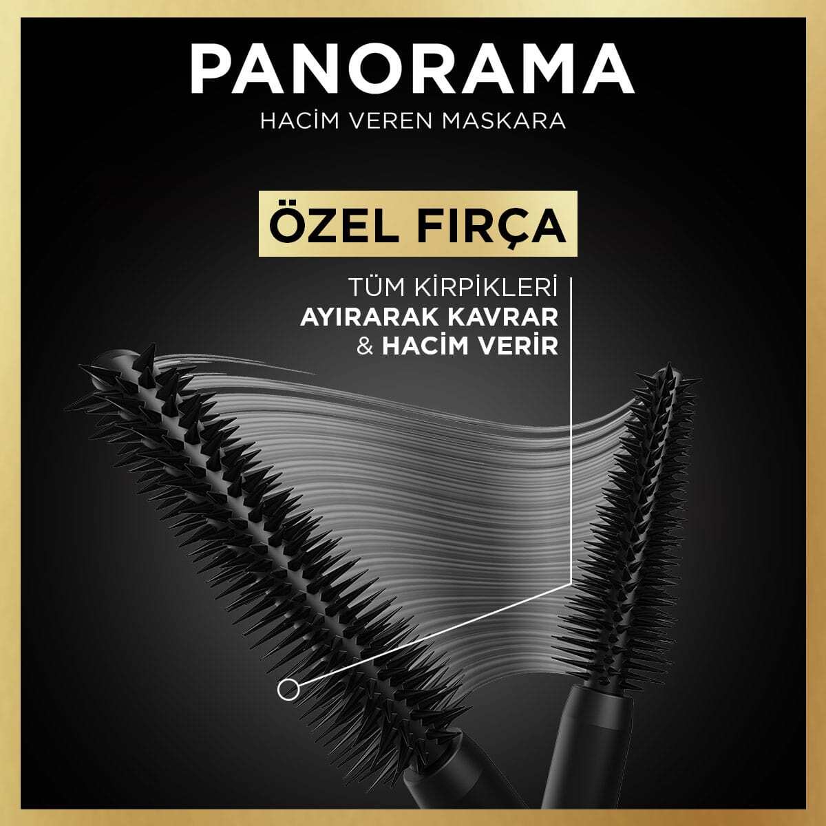  LOREAL PARIS LOREAL PARIS L'Oreal Paris Panorama Hacim Veren Maskara Siyah  1 of 8 