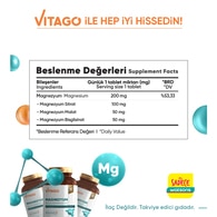 Vitago Magnezyum 3'lü Etki Tablet 30'lu