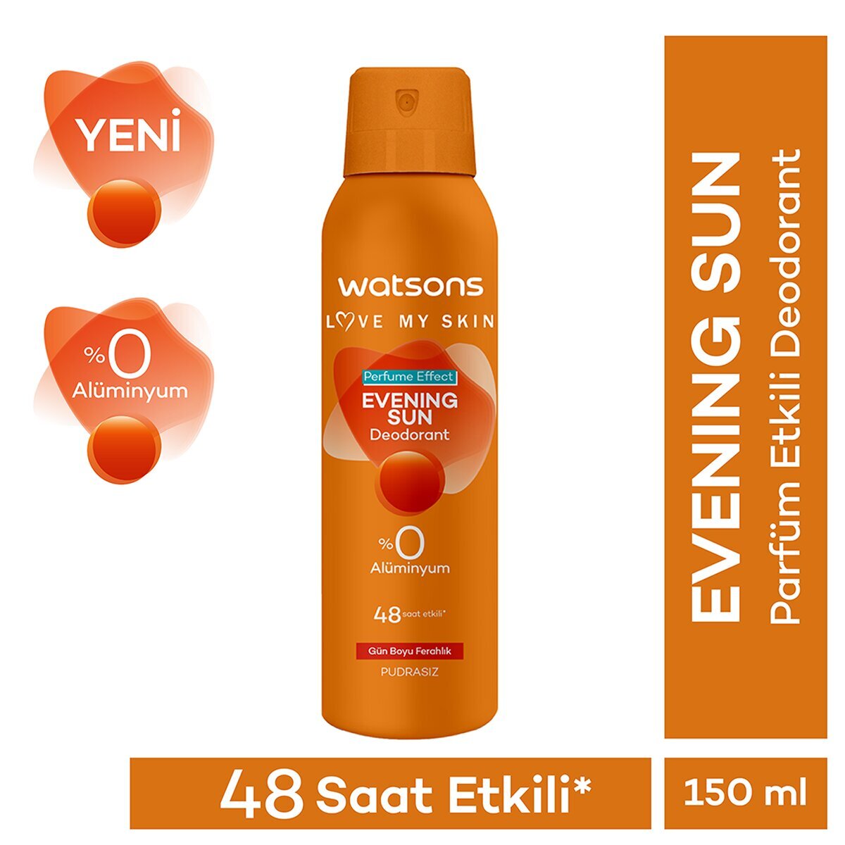 WATSONS WATSONS Watsons Evening Sun Deodorant Sprey Pudrasız 150 ml 1 of 1