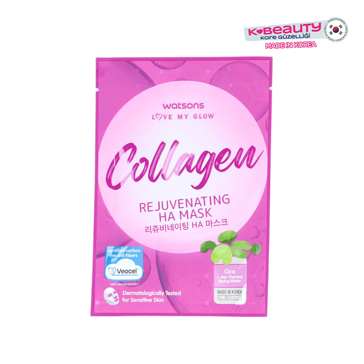  WATSONS WATSONS Watsons Kolajen & Hyalüronik Asit Yenileyici Kağıt Maske 1 Adet 