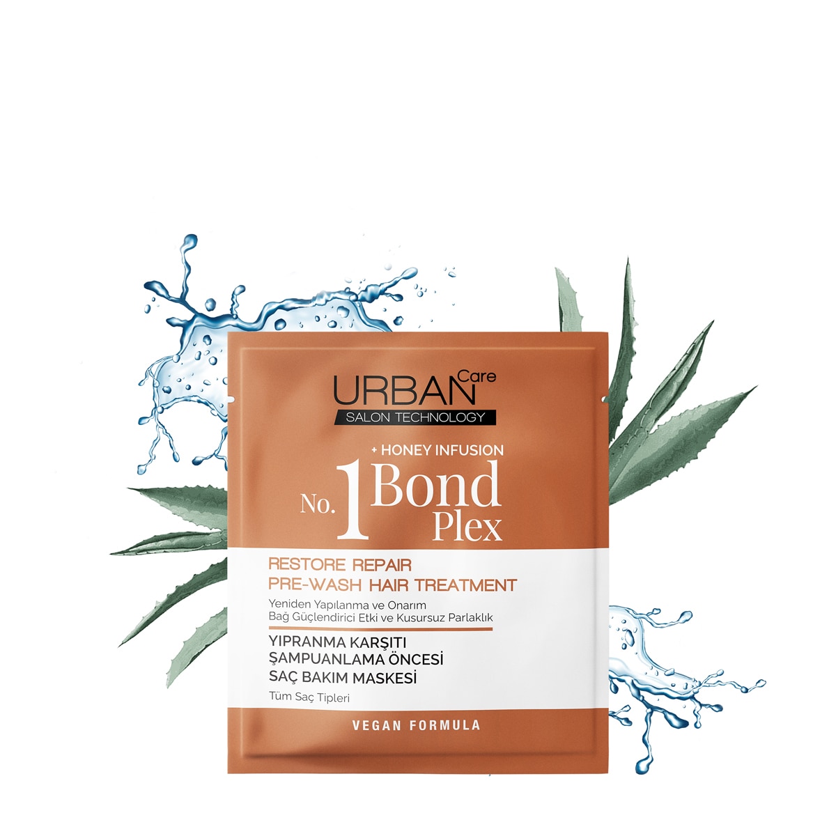 URBAN CARE URBAN CARE Urban Care No.1 Bond Plex Yıpranma Karşıtı Şampuanlama Öncesi Saç Bakım Maskesi 50 ml 1 of 6