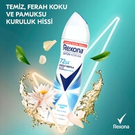  REXONA REXONA Rexona Kadın Sprey Deodorant Cotton Dry 72 Saat Kesintisiz Üstün Koruma 150 ml  1 of 9 