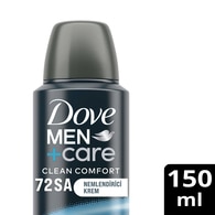  DOVE MEN DOVE Dove Men Care Sprey Deodorant 1/4 Nemlendirici Krem Clean Comfort 150 ml 