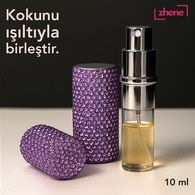 Zhene Kristal Desenli Seyahat Parfüm Şişesi 10 ml