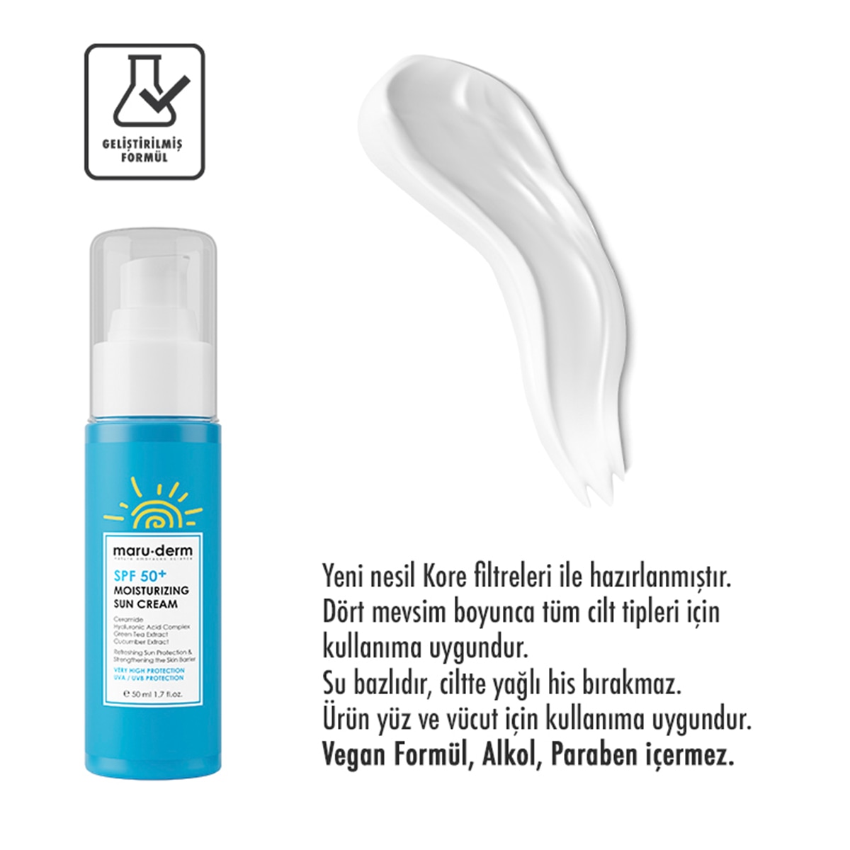  MARUDERM MARUDERM Maruderm SPF+50 Nemlendirici Güneş Kremi 50 ml  1 of 4 