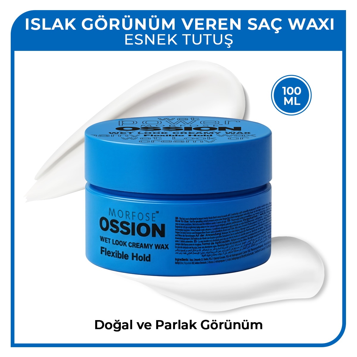 MORFOSE MORFOSE Morfose Ossion Islak Görünümlü Kremsi Wax 100 ml 1 of 6