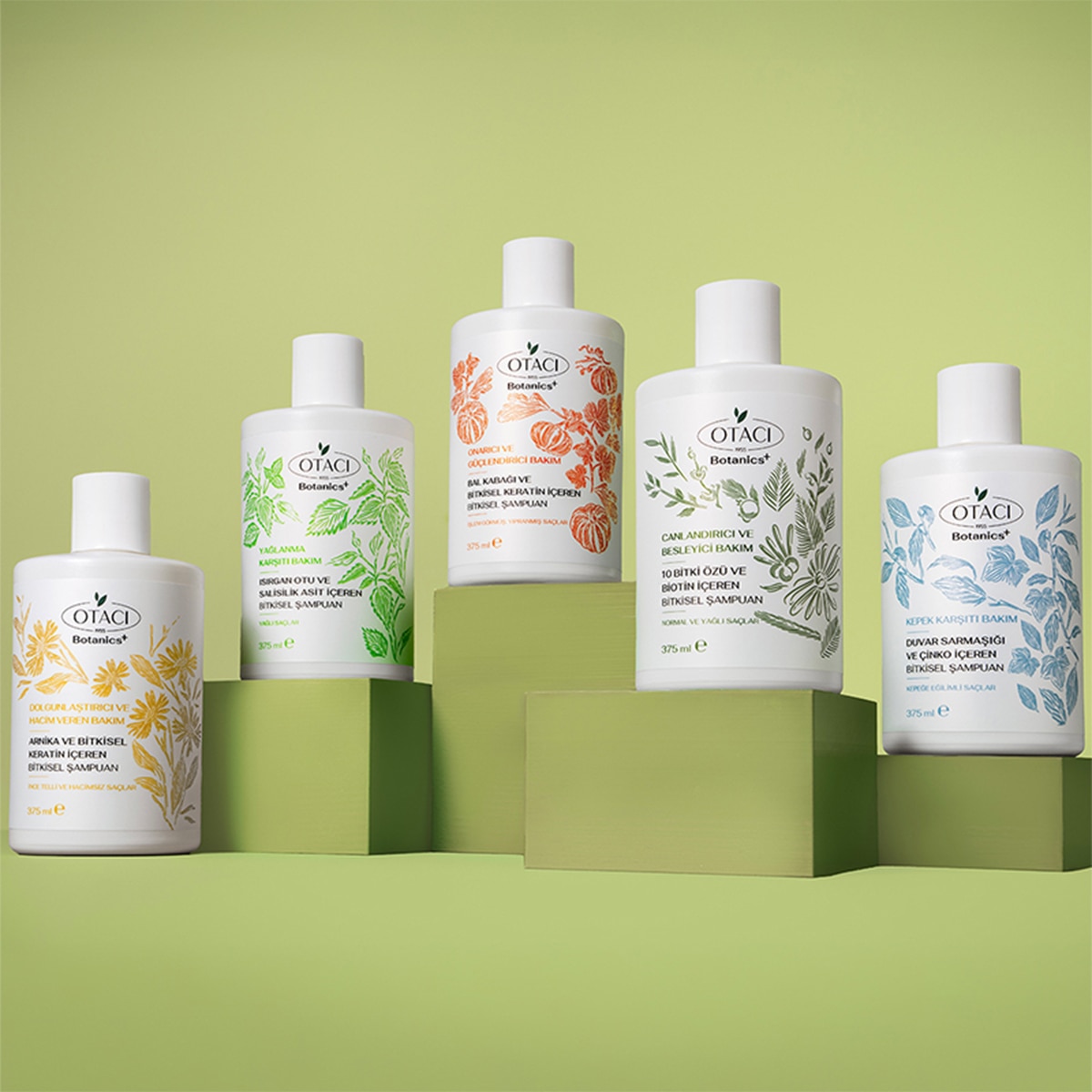 OTACI OTACI Otacı Botanics+ Kepek Karşıtı Bitkisel Bakım Şampuanı 375 ml 1 of 8