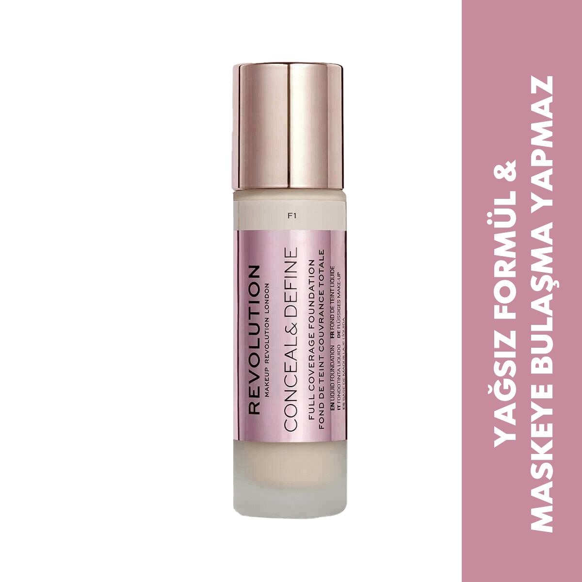  REVOLUTION REVOLUTION Revolution Conceal & Define Fondöten F1  1 of 4 