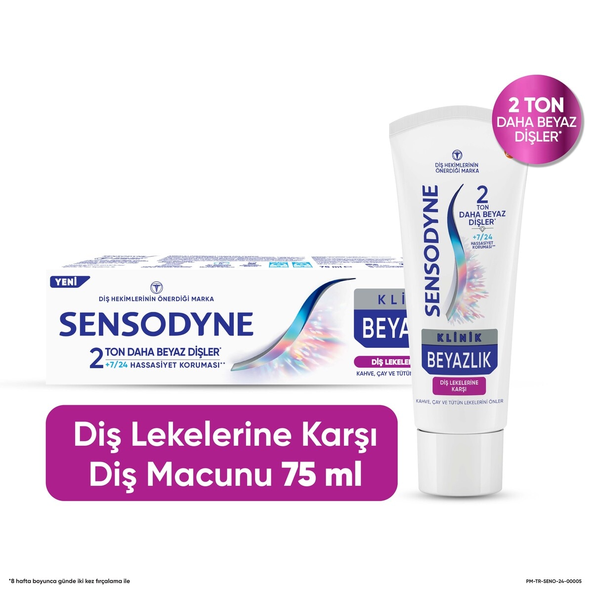  SENSODYNE SENSODYNE Sensodyne Diş Macunu Klinik Beyazlık Diş Lekesi 75 ml  1 of 1 Sensodyne Diş Macunu Klinik Beyazlık Diş Lekesi 75 ml