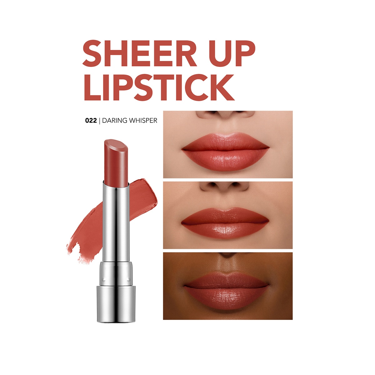  FLORMAR FLORMAR Flormar Sheer Up Ruj No: 022 Daring Whisper  1 of 9 
