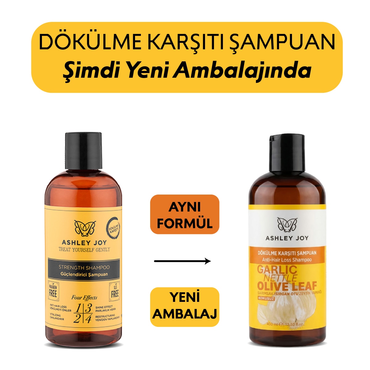 ASHLEY JOY Ashley Joy Güçlendirici Şampuan 400 ml 168000 | Watsons