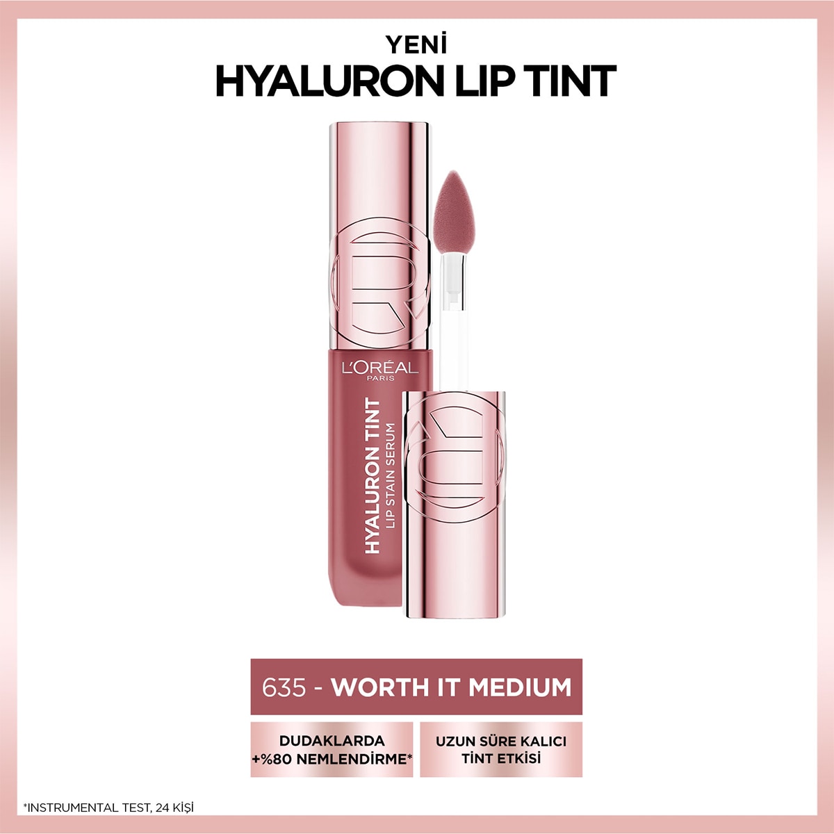  LOREAL PARIS LOREAL PARIS L'Oreal Paris Hyaluron Lip Tint 635 Worth It Medium  L'Oreal Paris Hyaluron Lip Tint 635 Worth It Medium