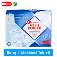  KRUIDVAT KRUIDVAT Kruidvat Bulaşık Makinesi Temizleme Tableti 40 Adet  1 of 3 