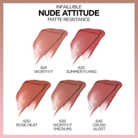 L'Oreal Paris Infaillible Matte Resistance Likit Mat Ruj 630 Rose Heat