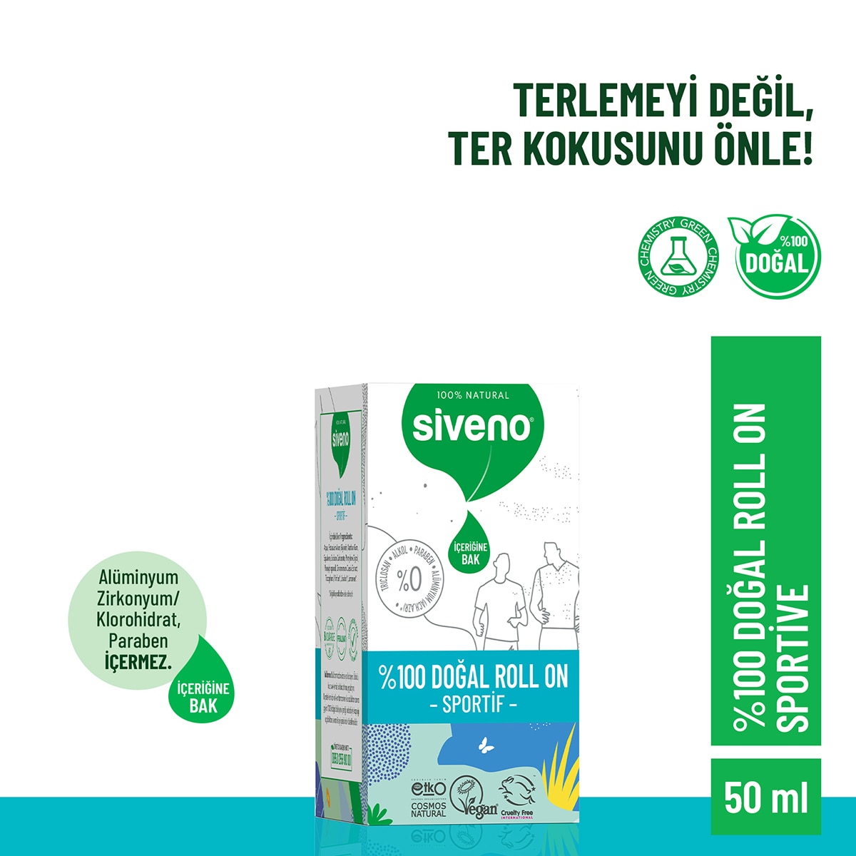  SIVENO SIVENO Siveno Doğal Roll On Sportive 50 ml  1 of 7 