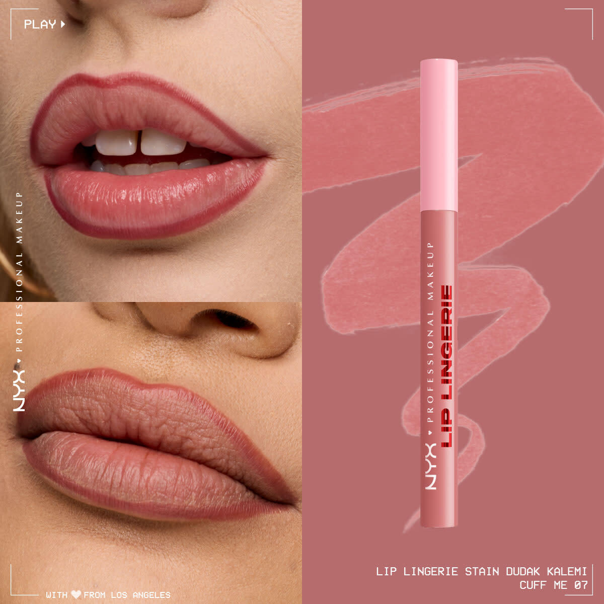 NYX Nyx Professional Makeup Lip Lingerie Stain Dudak Kalemi 07