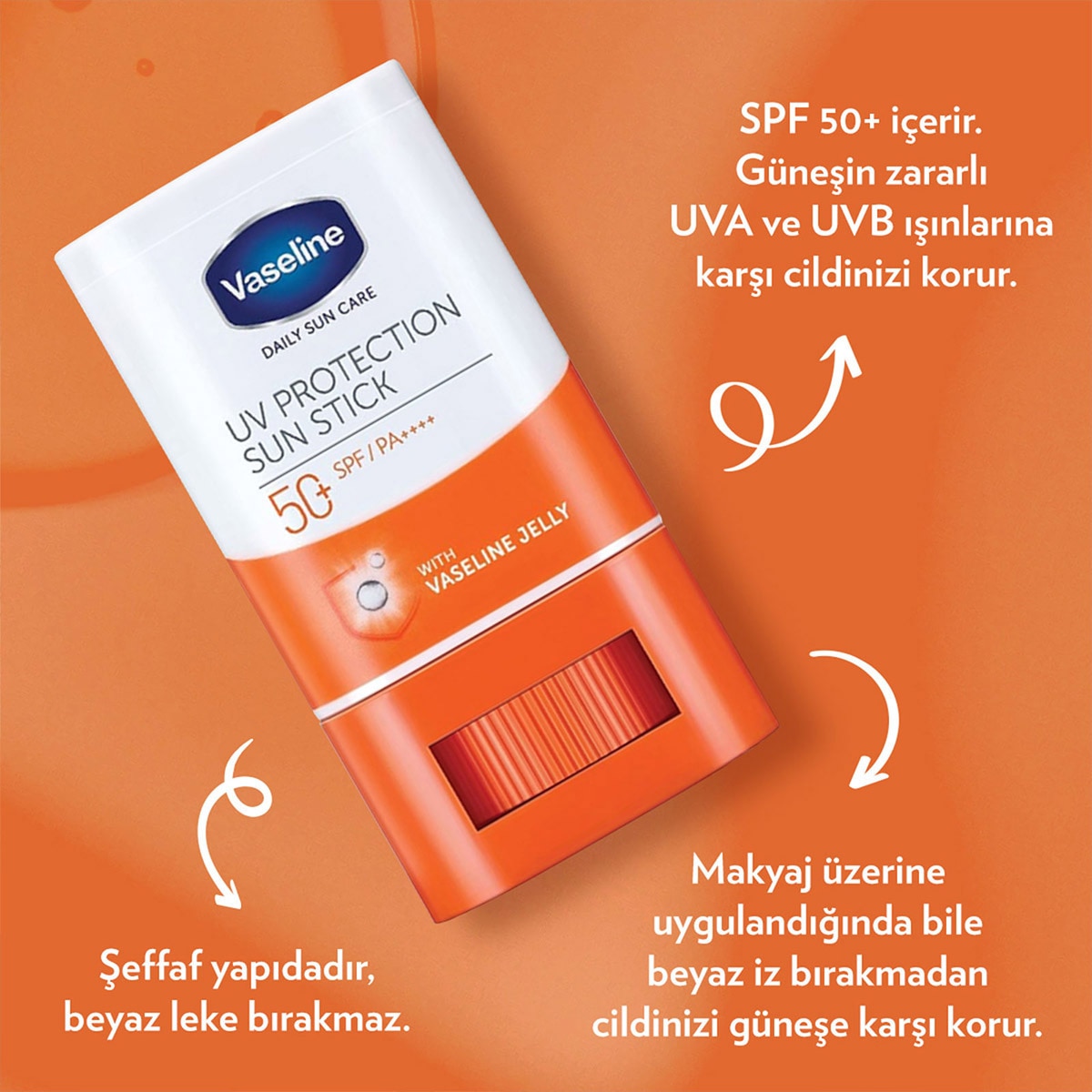  VASELINE VASELINE Vaseline Uv Protectıon Stıck Güneş Kremi Spf50 15 g  1 of 6 