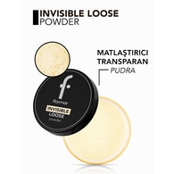  FLORMAR FLORMAR EXC. Flormar Invisible Loose Powder Yarı Mat Bitişli Sabitleyici Transparan Pudra No: 002 Banana Yum  1 of 5 