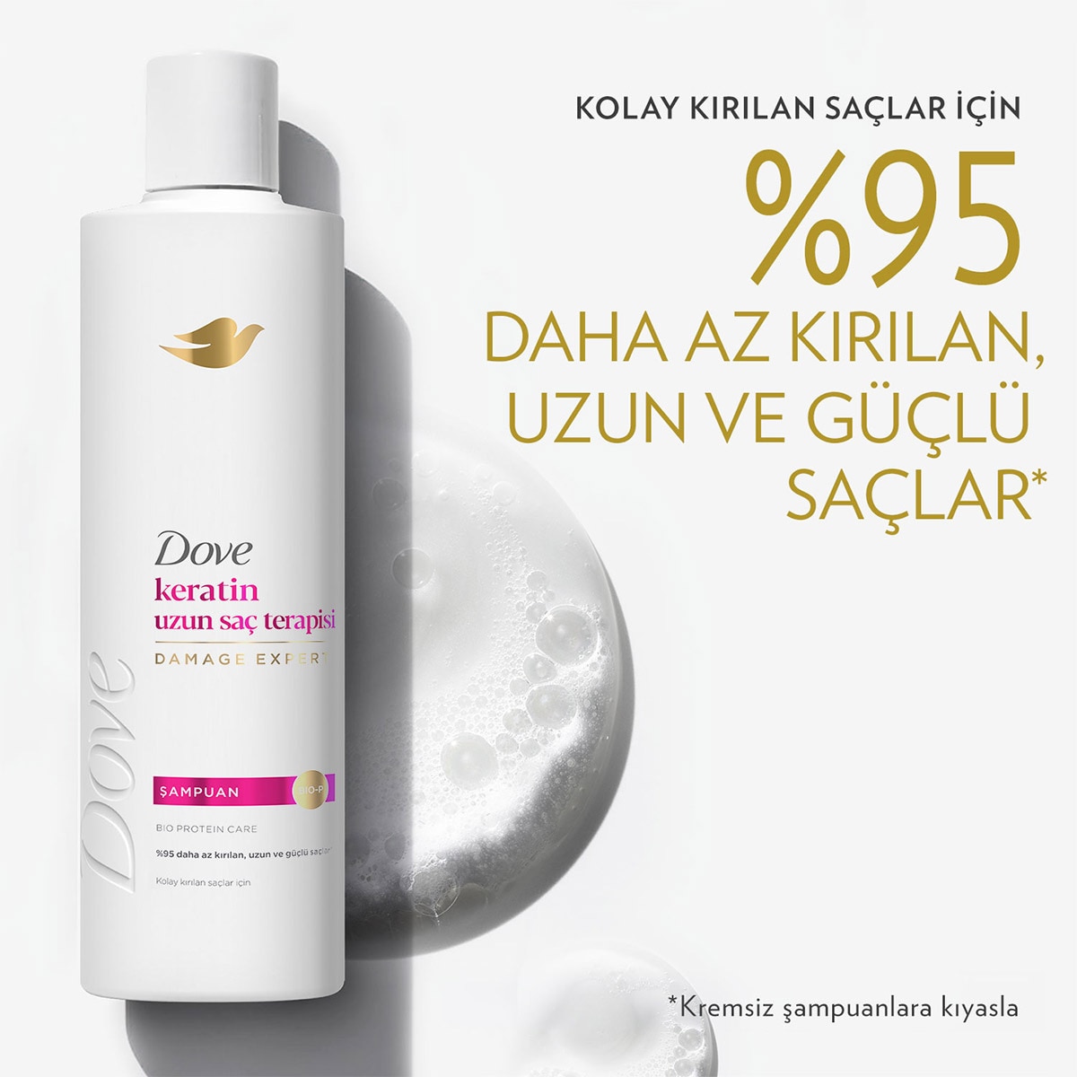 DOVE DOVE Dove Şampuan Keratin Uzun Saç Terapisi 375 ml  1 of 11 