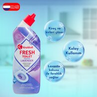  KRUIDVAT KRUIDVAT Kruidvat Tuvalet Temizleyici Jel Lavanta 750 ml  1 of 3 