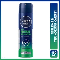  NIVEA DEO NIVEA DEO Nivea Men Fresh Sensation Sprey Deodorant 150 ml 72 Saat Anti-perspirant Koruma  
