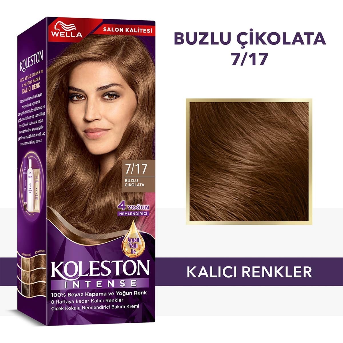  KOLESTON KOLESTON NATURALS Wella Koleston Intense Saç Boyası 7/17 Buzlu Çikolata  1 of 7 