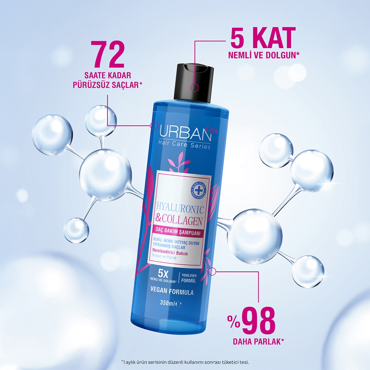  URBAN CARE URBAN CARE Urban Care Hyaluronic & Collagen Ekstra Dolgunlaştırıcı Saç Bakım Şampuanı 350 ml  1 of 5 
