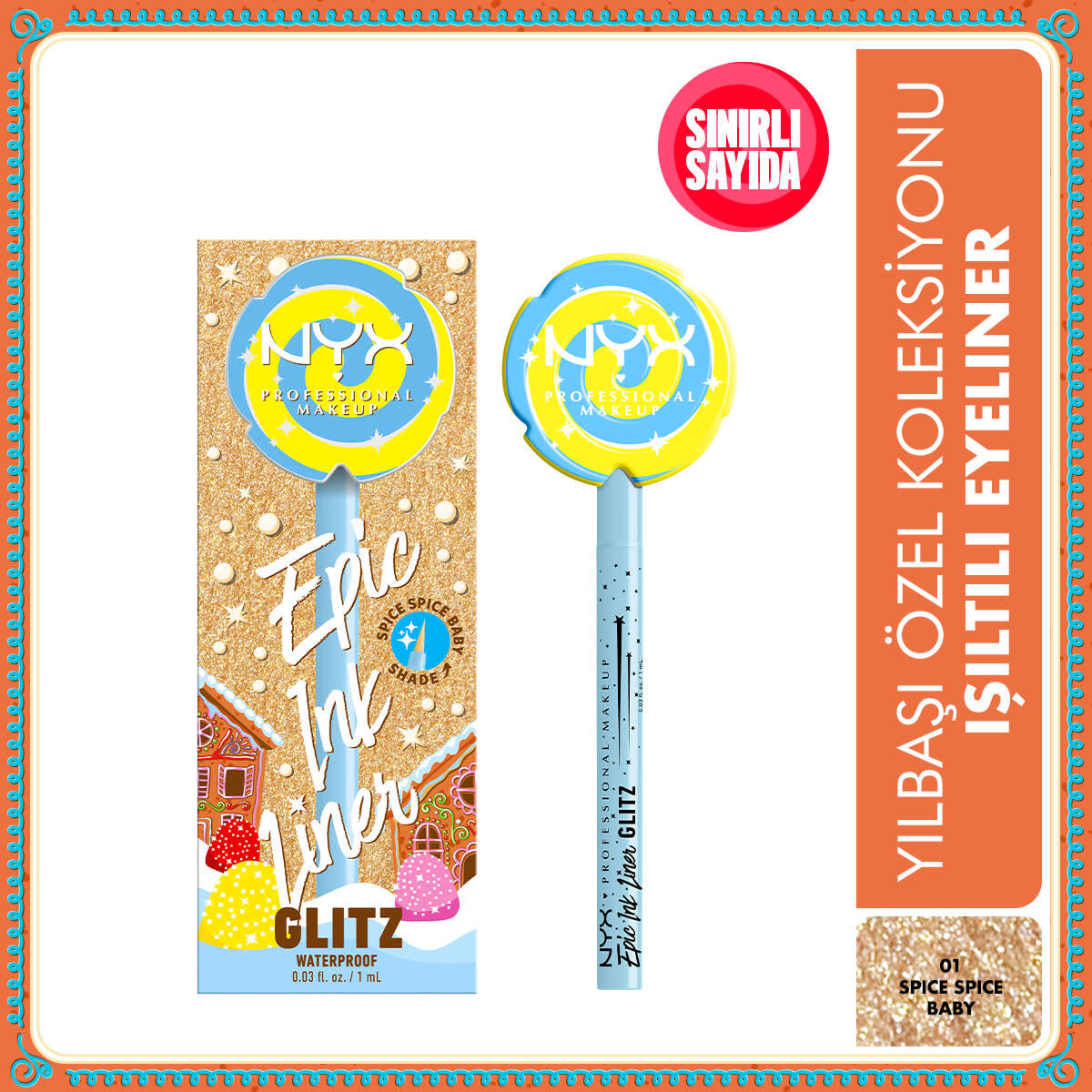  NYX NYX Nyx Holiday 25 Candy Swirl Liner Spice Spice Baby  1 of 7 