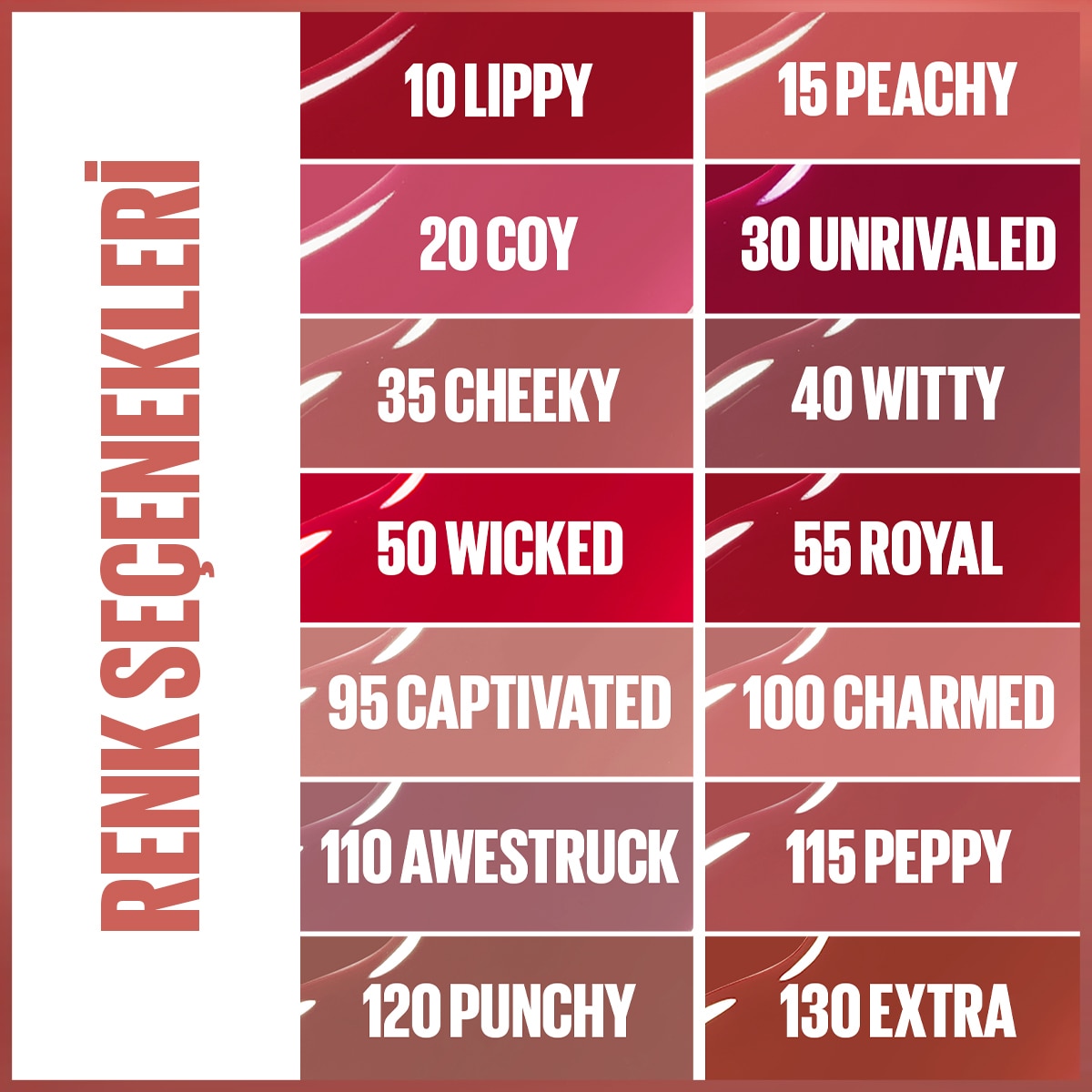  MAYBELLINE MAYBELLINE Maybelline New York Super Stay Vinyl Ink Likit Parlak Ruj 115 Peppy  1 of 6 