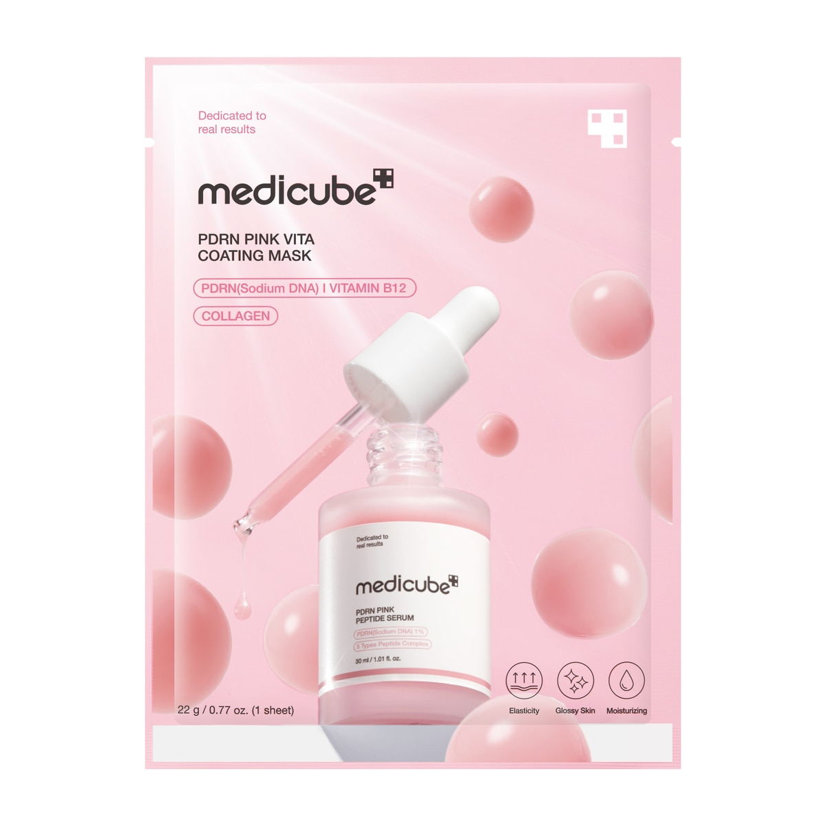 MEDICUBE MEDICUBE Medicube PDRN Somon DNA Pink Vita Coating Maske 1 Adet 1 of 4