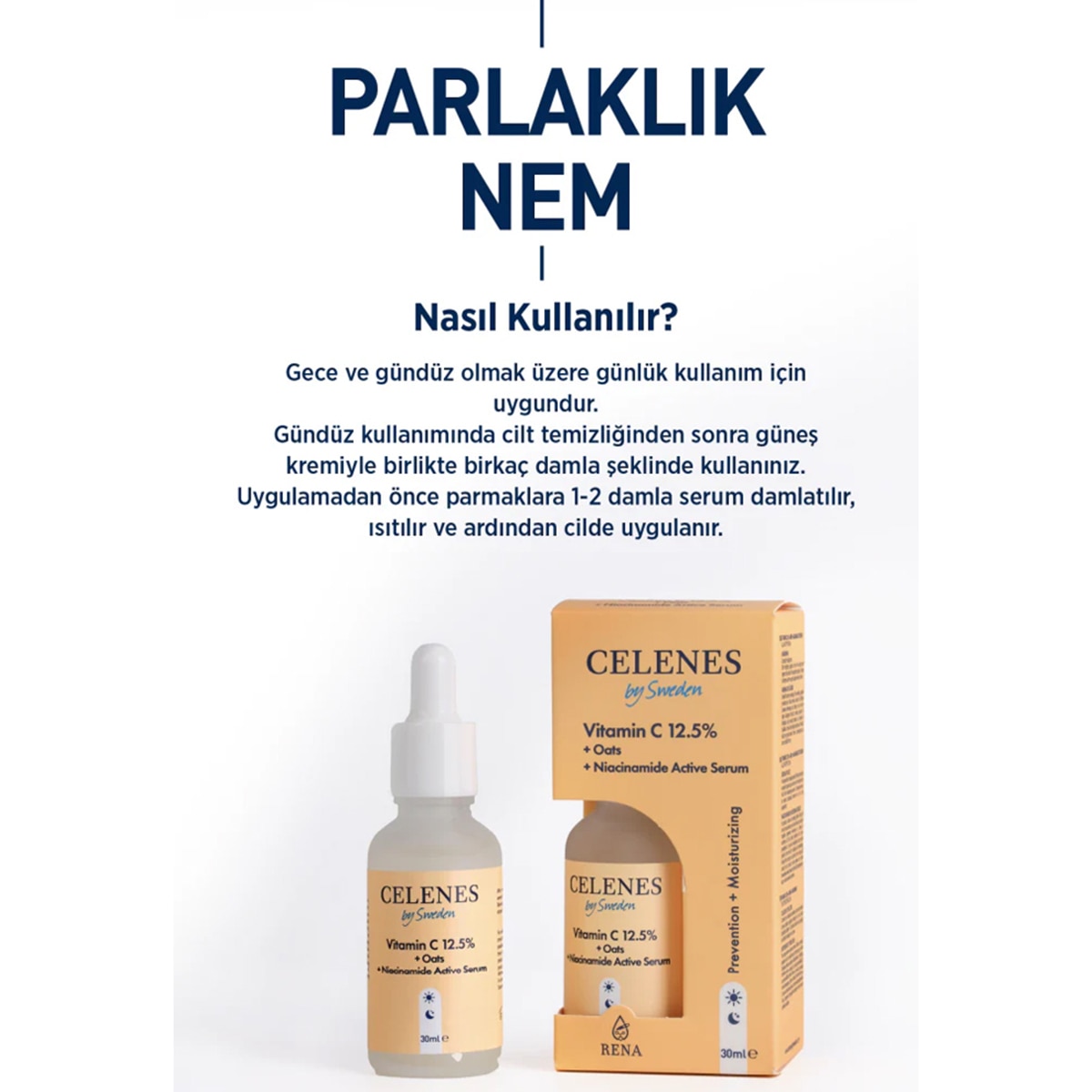 CELENES CELENES Celenes Vitamin C 12,5% + Oats + Niacinamide Serum 30 ml 1 of 5