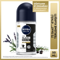  NIVEA DEO NIVEA DEO Nivea Deodorant Roll-On Black & White Epic Night Erkek 50 ml 