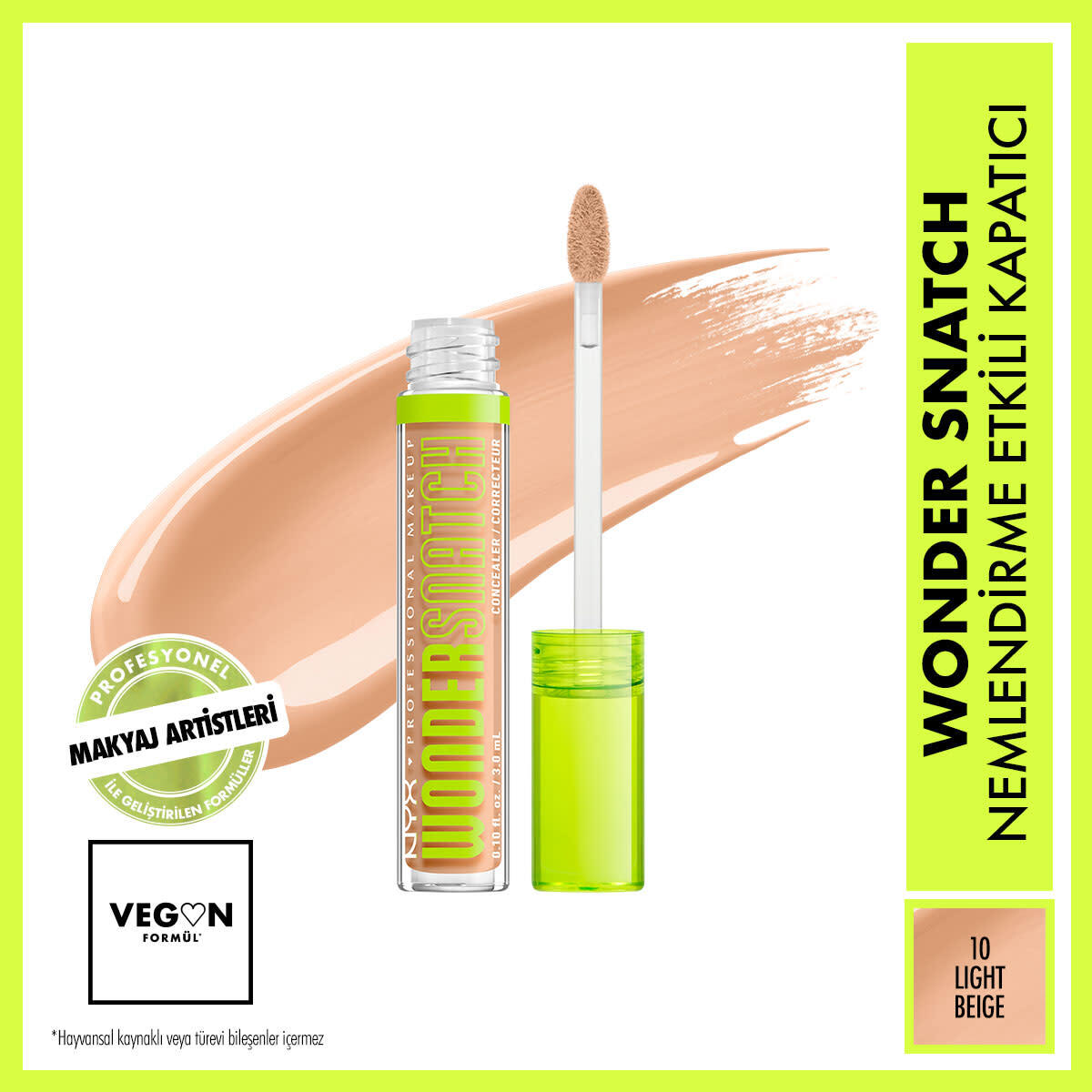 NYX NYX Nyx Professional Makeup Wonder Snatch Nemlendirme Etkili Kapatıcı 10 Light Beige 1 of 9