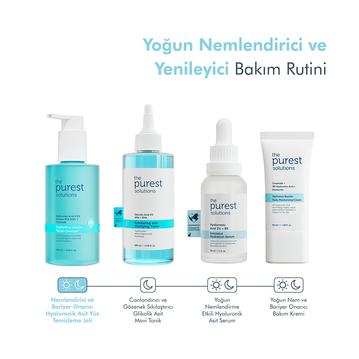  THE PUREST SOLUTIONS THE PUREST SOLUTIONS The Purest Solutions Nemlendirici Temizleyici 200 ml  1 of 6 